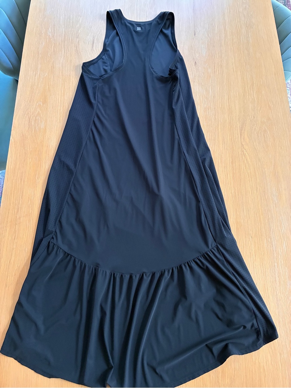 Sweaty Betty-Explorer Ace Midi Tank Dress-Black-Sleeveless-Athletic-Casual-S - Picture 4 of 11